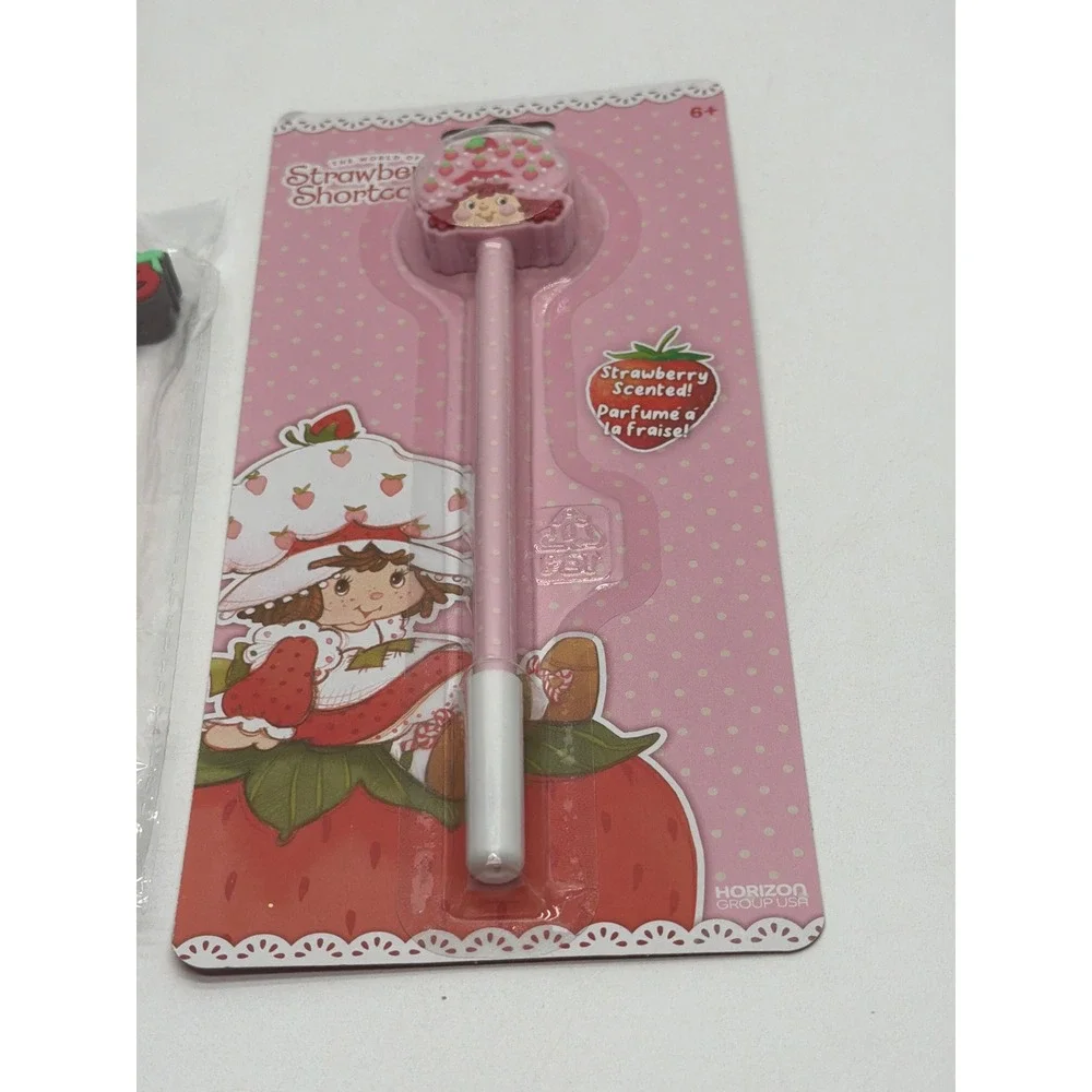 Strawberry Shortcake Journal Set and Scented Pen Bundle Pink Retro Stationery
